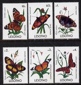 Lesotho 1990 Butterflies six values (16s & 65s to 4M) unmounted mint SG 950 & 952-6
