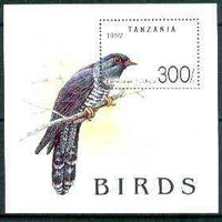 Tanzania 1992 Birds perf m/sheet (Cuckoo) unmounted mint, SG MS 1360