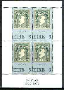 Ireland 1972 50th Anniversary of first Irish stamp m/sheet unmounted mint, SG MS 324