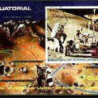 Equatorial Guinea 1971 Apollo 15 imperf m/sheet 50+250p very fine cto used