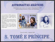 St Thomas & Prince Islands 2009 Asian Astronauts - Yi So,Yeon perf s/sheet (Portuguese Text) unmounted mint