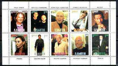 Adigey Republic 1999 Fashion Designers sheetlet containing complete set of 10 values unmounted mint