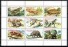 Ingushetia Republic 1999 Dinosaurs perf sheetlet containing complete set of 9 values unmounted mint