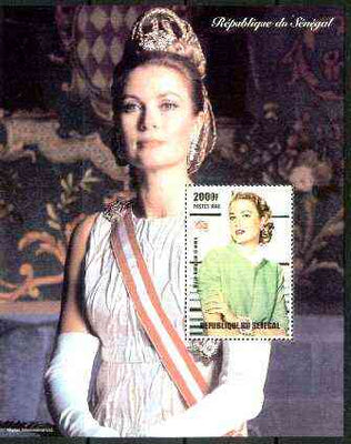 Senegal 1998 (Princess) Grace Kelly perf souvenir sheet unmounted mint