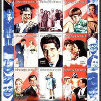 Niger Republic 1999 J F Kennedy Jnr perf sheetlet containing complete set of 9 values unmounted mint