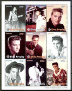 Tanzania 1996 Elvis Presley perf sheetlet containing 9 values unmounted mint