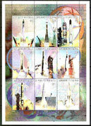 Senegal 1999 Space Travel perf sheetlet containing 9 values, unmounted mint
