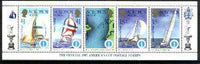 Solomon Islands 1986 America's Cup Yachting Championship, m/sheet #09 (of 10) comprising 5 values, unlisted by SG (the set of 10 m/sheets represent the complete set of 50 as listed as SG 570a) unmounted mint