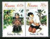 Nauru 1995 Christmas se-tenant pair unmounted mint, SG 446a