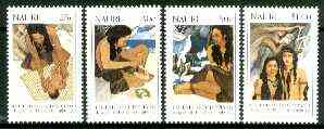 Nauru 1990 Legend of Eoiyepiang, the Daughter of Thunder & Lightning set of 4 unmounted mint, SG 387-90*