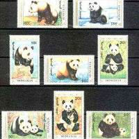 Mongolia 1990 The Giant Panda complete set of 8 unmounted mint, SG 2129-36*