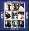 Turkmenistan 1999 John Kennedy Jnr #1 perf sheetlet containing 9 values unmounted mint