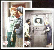 Mongolia 1999 Lucille Ball set of 2 perf souivenir sheets, unmounted mint