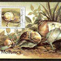 Afghanistan 1999 Molluscs m/sheet fine cto used
