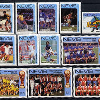 Nevis 1986 World Cup Football set of 12 unmounted mint SG 389-400