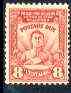 Philippines 1928 Post Office Worker 8c red (Postage Due) without gum, SG D397