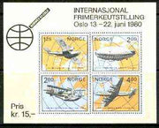 Norway 1979 'Norwex 80' Int Stamp Exhibition (Arctic Aviation) m/sheet unmounted mint, SG MS 847