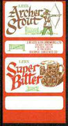 Match Box Labels - Archer Stout 'All Round the Box' matchbox label in superb unused condition