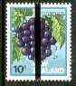 New Zealand 1982-89 Grapes 10c from Fruit def set with vert black line opt for PO training school use unmounted mint, as SG 1283*