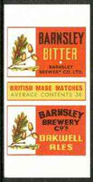 Match Box Labels - Barnsley Bitter (Acorns) 'All Round the Box' matchbox label in superb unused condition