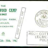 Great Britain 1967 Commemorative cover for Greenwood Camp with special illustrated last day cancel and Last day cachet