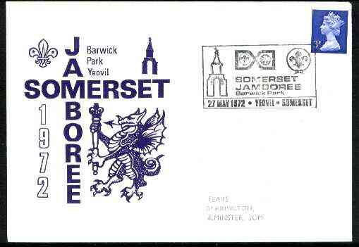 Great Britain 1972 commemorative cover for Barwick Park Jamboree with special illustrated cancel