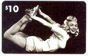 Telephone Card - Marilyn Monroe $10 phone card (B & W horiz pose) by LDC (France) limited edition of just 1,000