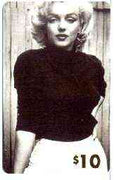 Telephone Card - Marilyn Monroe $10 phone card (B & W wearing dark jumper) by LDC (France) limited edition of just 1,000