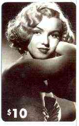 Telephone Card - Marilyn Monroe $10 phone card (B & W in evening dress) by LDC (France) limited edition of just 1,000