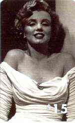 Telephone Card - Marilyn Monroe $15 phone card (B & W in evening dress) by LDC (France) limited edition of just 1,000