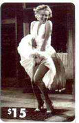 Telephone Card - Marilyn Monroe $15 phone card (B & W Dress blowing up) by LDC (France) limited edition of just 1,000
