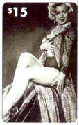 Telephone Card - Marilyn Monroe $15 phone card (B & W wearing lingerie) by LDC (France) limited edition of just 1,000