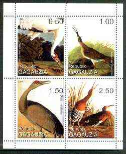 Gagauzia Republic 1999 John Audubon Birds perf sheetlet containing 4 values unmounted mint