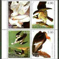 Mordovia Republic 1999 John Audubon Birds perf sheetlet containing 4 values unmounted mint