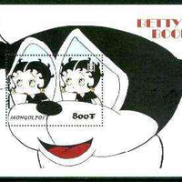 Mongolia 1999 Betty Boop perf souvenir sheet #2 unmounted mint