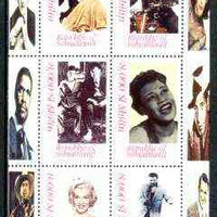 Kyrgyzstan 1998 Dinosaurs perf sheetlet containing complete set of 6 unmounted mint