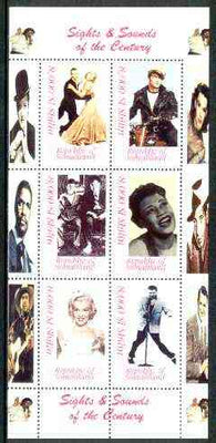 Kyrgyzstan 1998 Dinosaurs perf sheetlet containing complete set of 6 unmounted mint
