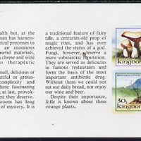Booklet - Lesotho 1983 Fungi 10s & 30s values in unmounted mint imperf booklet pane (SG 532c)