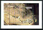 Komi Republic 1997 Reptiles (Crocodiles) perf souvenir sheet unmounted mint