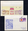 Stroma 1963 Europa imperf sheetlet containing fish set of 3 on cover to London correctly cancelled in Stroma and carried to Huna, front shows Great Britain Red Cross 3d stamp cancelled Huna for normal UK delivery. Note: I have sev……Details Below