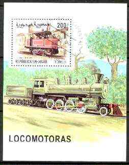 Sahara Republic 1999 Locomotives perf m/sheet fine cto used