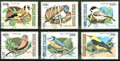 Togo 1999 Birds complete set of 6 values fine cto used*