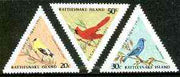 Cinderella - Rattlesnake Island (USA) 1977 Birds set of 3 triangulars unmounted mint