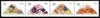 Cinderella - Hutt River Province 1990 Principalities of the World unmounted mint strip of 4 (Rectangular stamps with triangular designs)