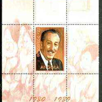 Angola 1999 Countdown to the Millennium #04 (1930-1939) perf souvenir sheet (Walt Disney & 7 Dwarfs) unmounted mint