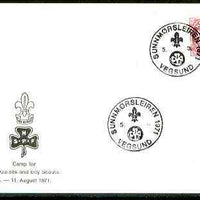 Norway 1971 Commemorative card for Sunnmørsleiren Guide & Scout Camp with special illustrated cancel