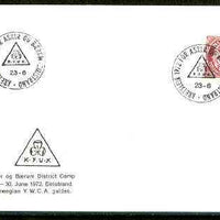 Norway 1972 Commemorative card for Asker og Baerum District YWCA Guide Camp with special illustrated cancel