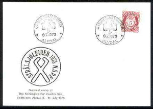 Norway 1973 Commemorative card for Strålsjøen National Guide Camp with special illustrated cancel