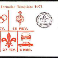Portugal 1973 Commemorative cover with 20c Windmill stamp with Special 'Scout Day' first day cancel