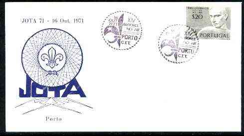 Portugal 1971 Commemorative cover for Jota 71 (14th Scout Jamboree) with Special,Porto cancel